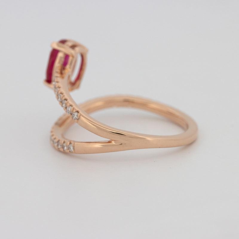 TWISTED GEM RING (PINK SAPPHIRE) - ZIZOV DIAMONDS