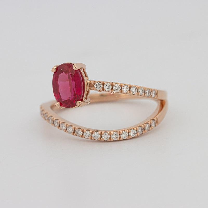 TWISTED GEM RING (PINK SAPPHIRE) - ZIZOV DIAMONDS