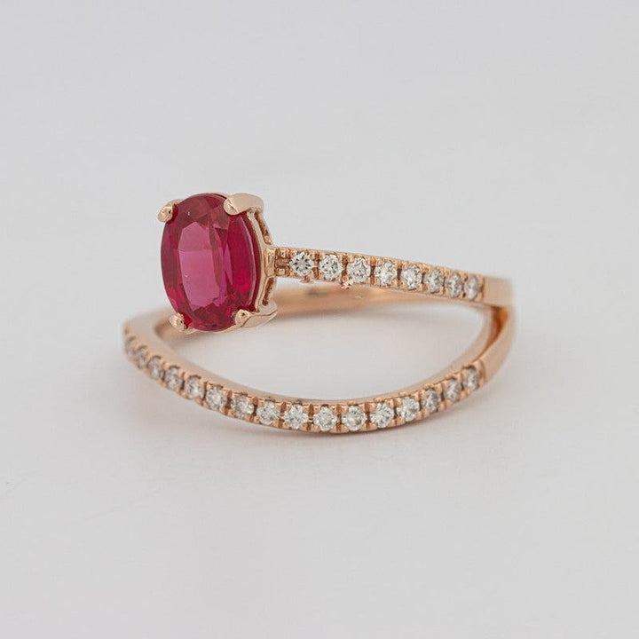 TWISTED GEM RING (PINK SAPPHIRE) - ZIZOV DIAMONDS