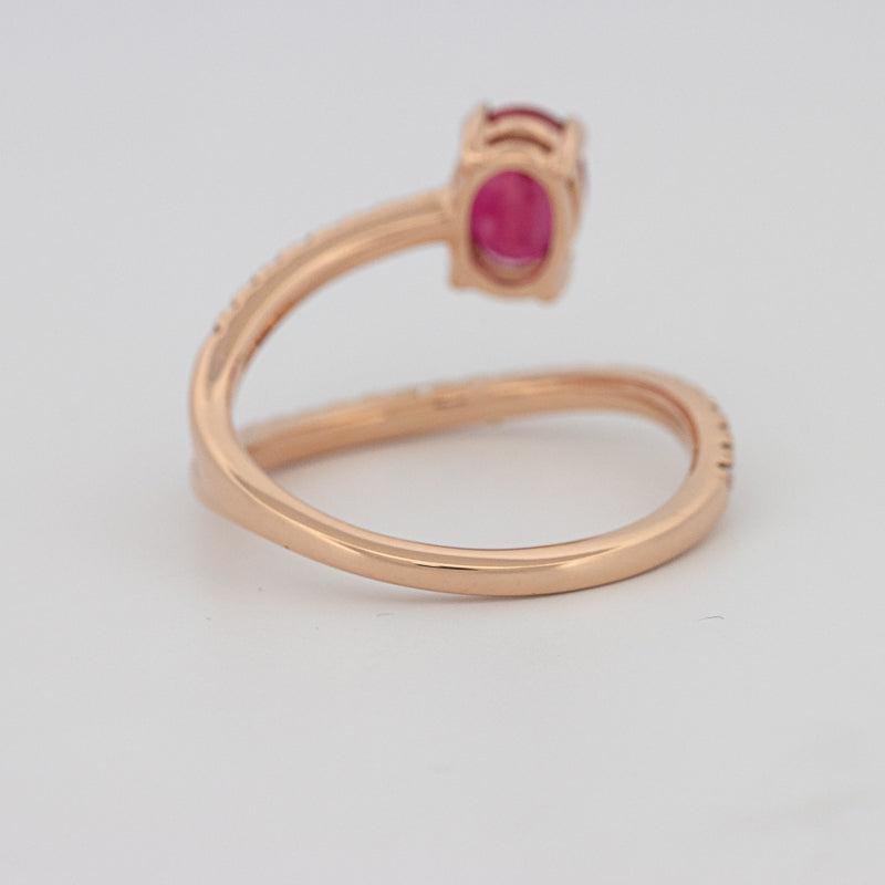 TWISTED GEM RING (PINK SAPPHIRE) - ZIZOV DIAMONDS
