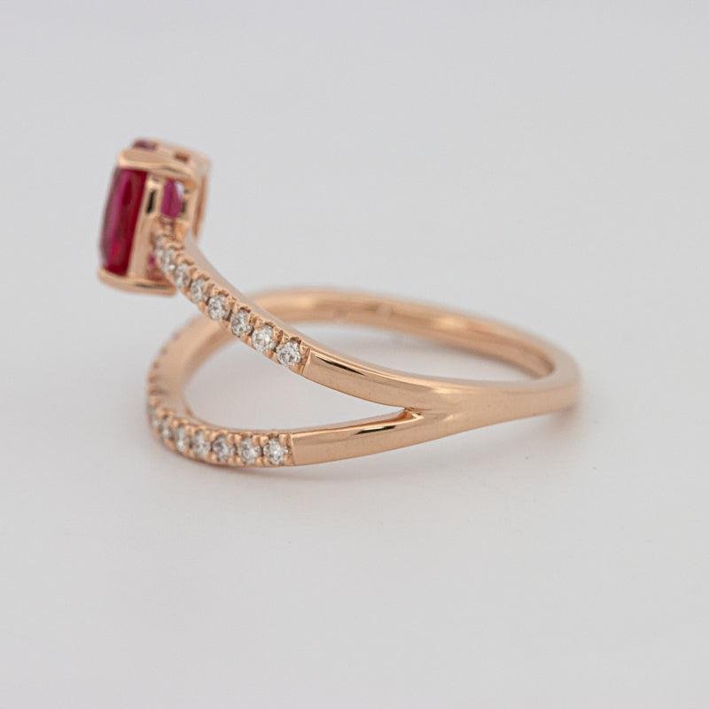 TWISTED GEM RING (PINK SAPPHIRE) - ZIZOV DIAMONDS