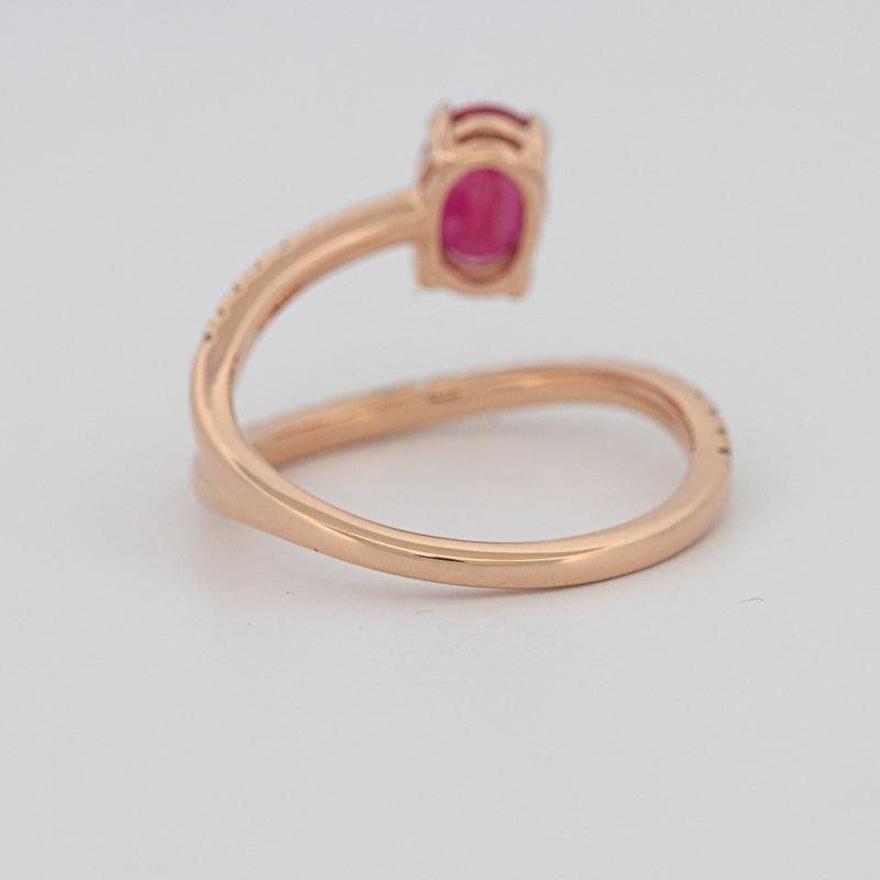 TWISTED GEM RING (PINK SAPPHIRE) - ZIZOV DIAMONDS
