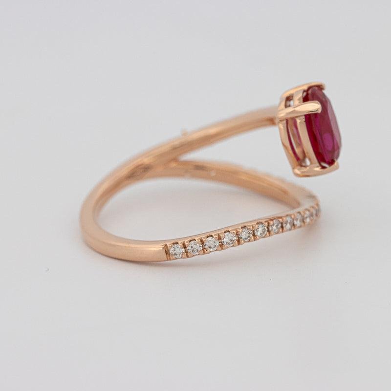 TWISTED GEM RING (PINK SAPPHIRE) - ZIZOV DIAMONDS