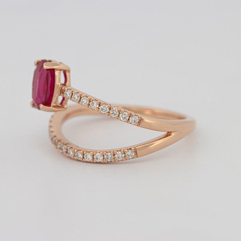 TWISTED GEM RING (PINK SAPPHIRE) - ZIZOV DIAMONDS