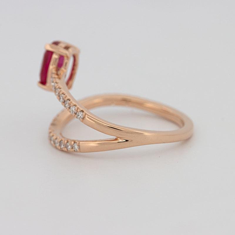 TWISTED GEM RING (PINK SAPPHIRE) - ZIZOV DIAMONDS