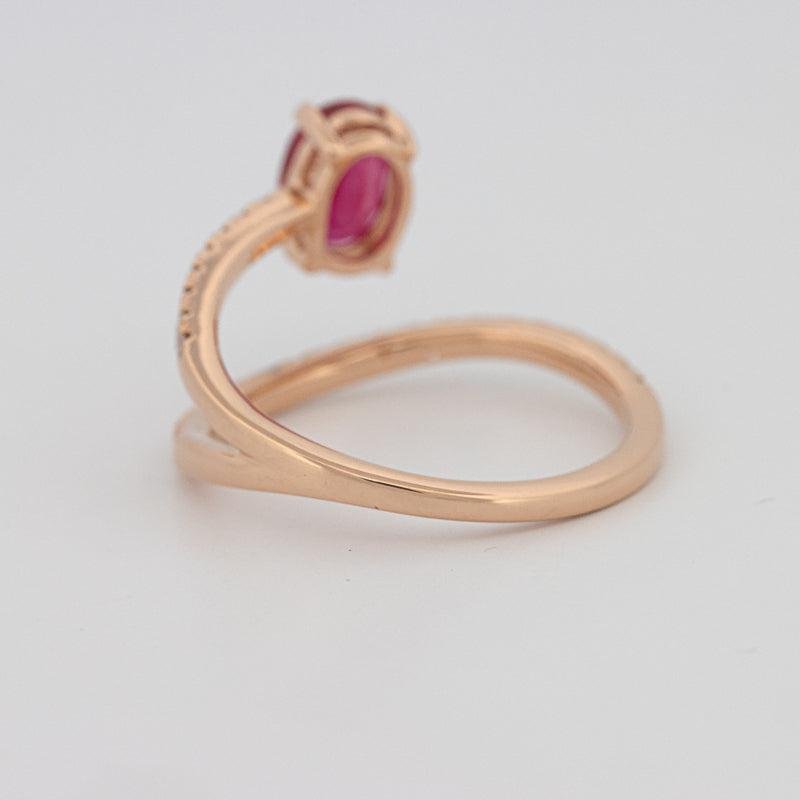 TWISTED GEM RING (PINK SAPPHIRE) - ZIZOV DIAMONDS