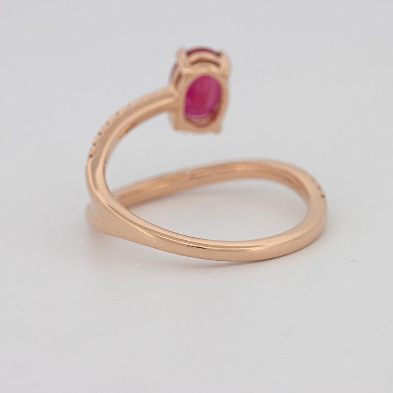 TWISTED GEM RING (PINK SAPPHIRE) - ZIZOV DIAMONDS