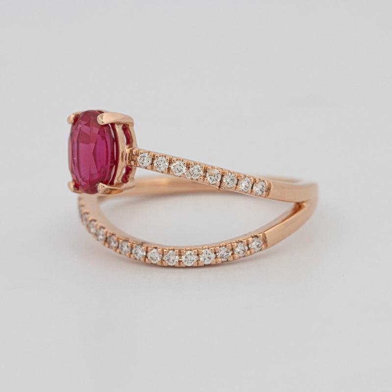TWISTED GEM RING (PINK SAPPHIRE) - ZIZOV DIAMONDS