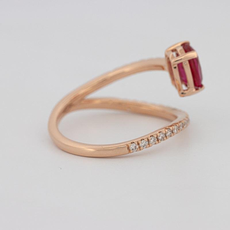 TWISTED GEM RING (PINK SAPPHIRE) - ZIZOV DIAMONDS