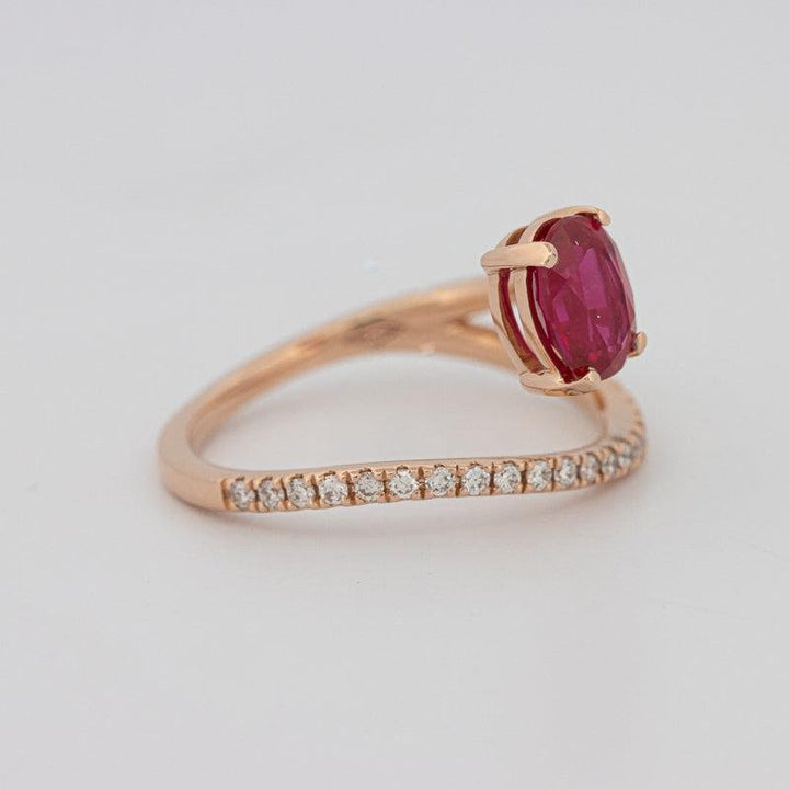 TWISTED GEM RING (PINK SAPPHIRE) - ZIZOV DIAMONDS