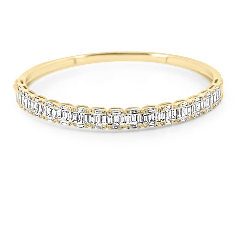 White Gold Bangle with Diamonds - ZIZOV DIAMONDS