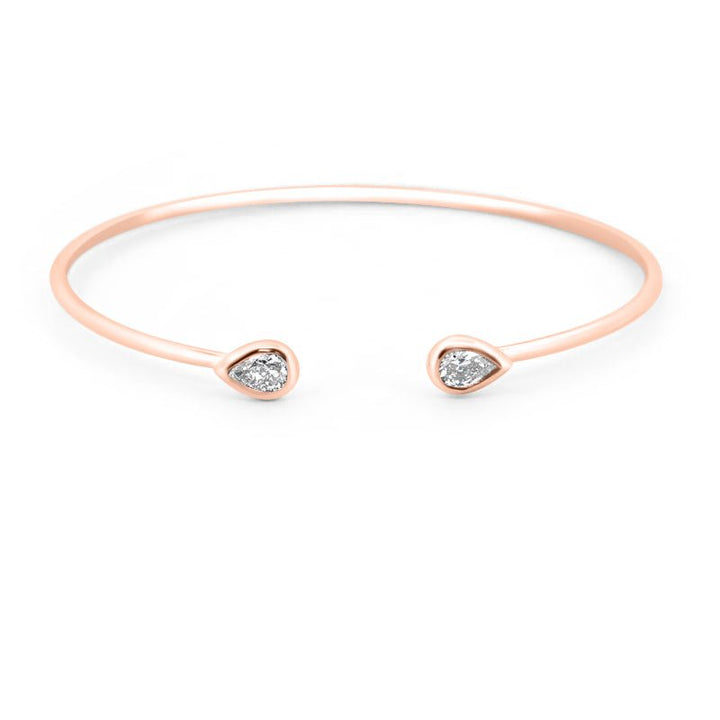 White Gold Twinny Bangle - ZIZOV DIAMONDS