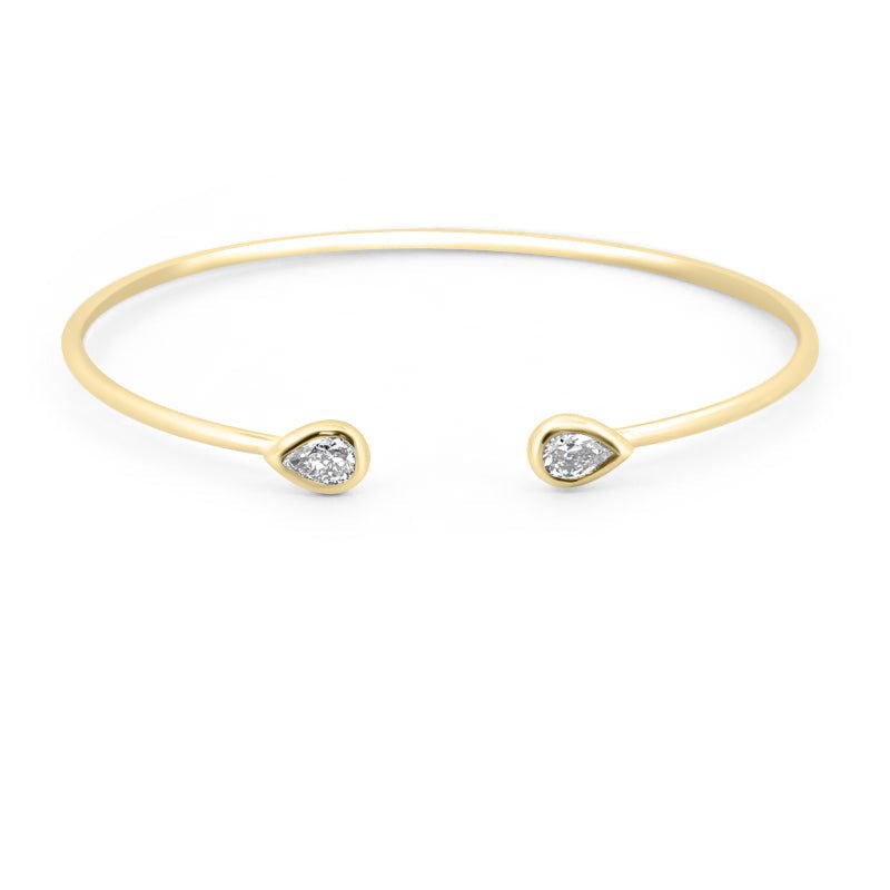 White Gold Twinny Bangle - ZIZOV DIAMONDS