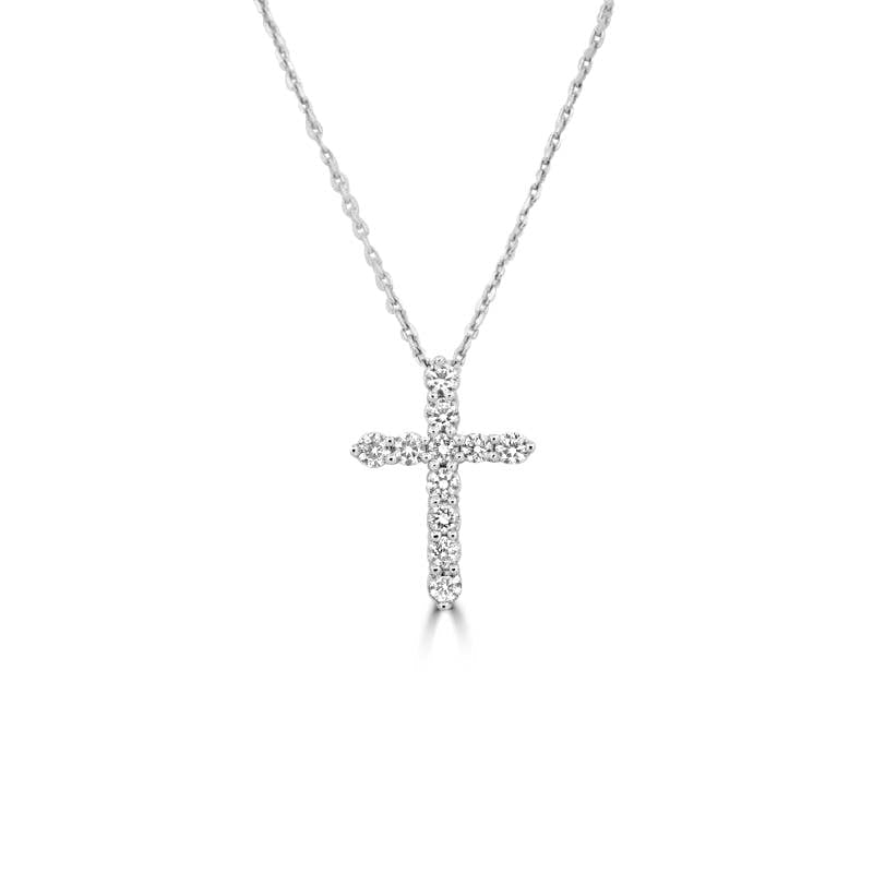XS Natural Diamond Cross Pendant - ZIZOV DIAMONDS